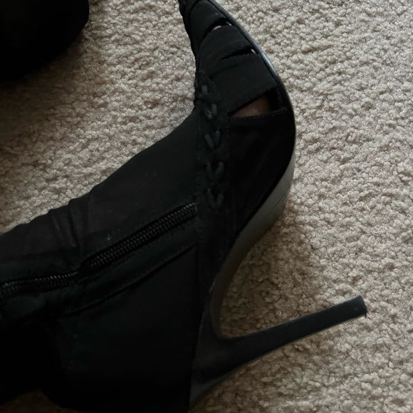 Black Spring/Summer Over The Knee Boots - Picture 10 of 14